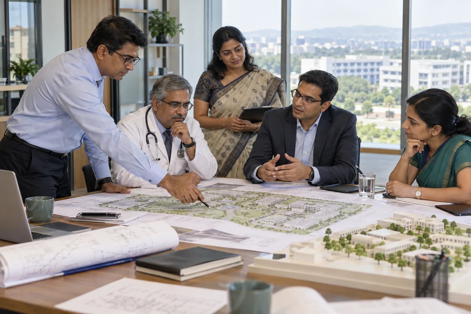 institutional growth team working together
